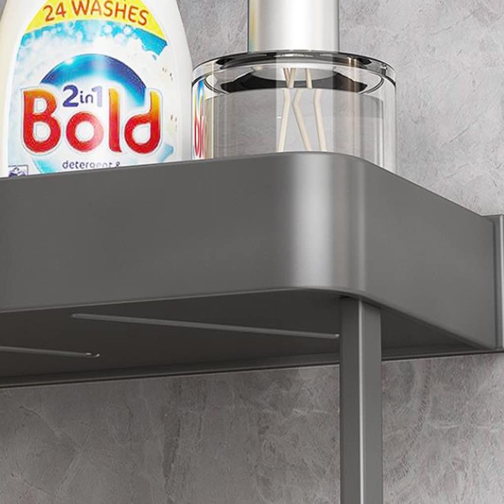 Gunmetal Grey Badkamer Plank Badkamer Handdoek Wasmachine No-Punch