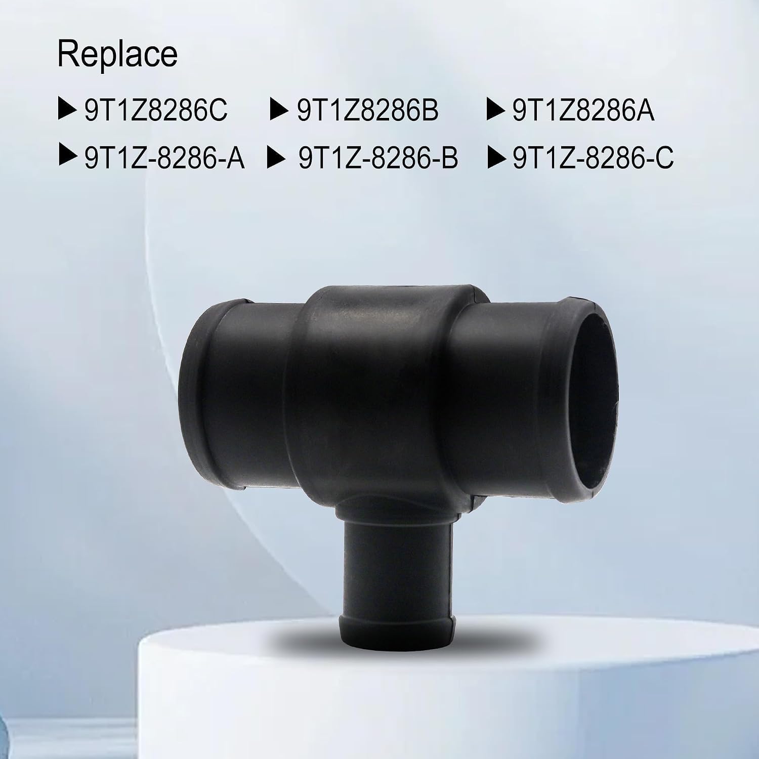 9T1Z8286C Upper and Lower Radiator Coolant Hose Tee Compatible with Ford Transit Connect 2010 2011 2012 2013 Replace 9T1Z-8286-C