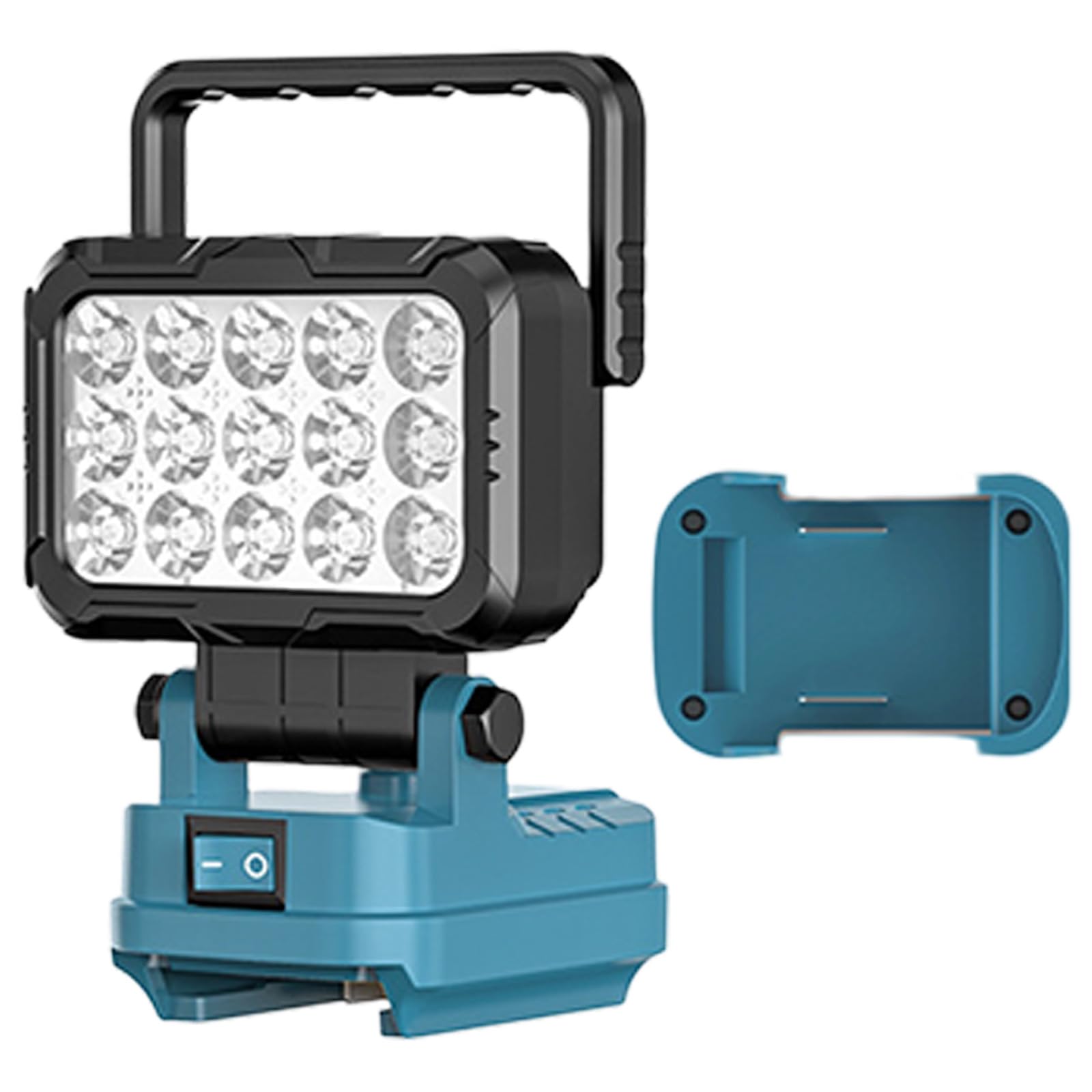 Compact 1500Lumen Rechargeable LED Work Light with Uniform Illuminations and Battery Protections LED Illuminators Rechargeable Work Light