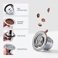 Vista 4 de Cápsulas de café reutilizables de acero inoxidable aptas para cápsulas N espresso OriginalLine, cápsulas de filtro de café expreso recargables