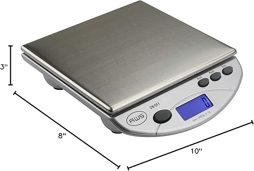 Miniatura 5 de American Weigh Scales - Balanza de cocina digital, ninguno , Plateado