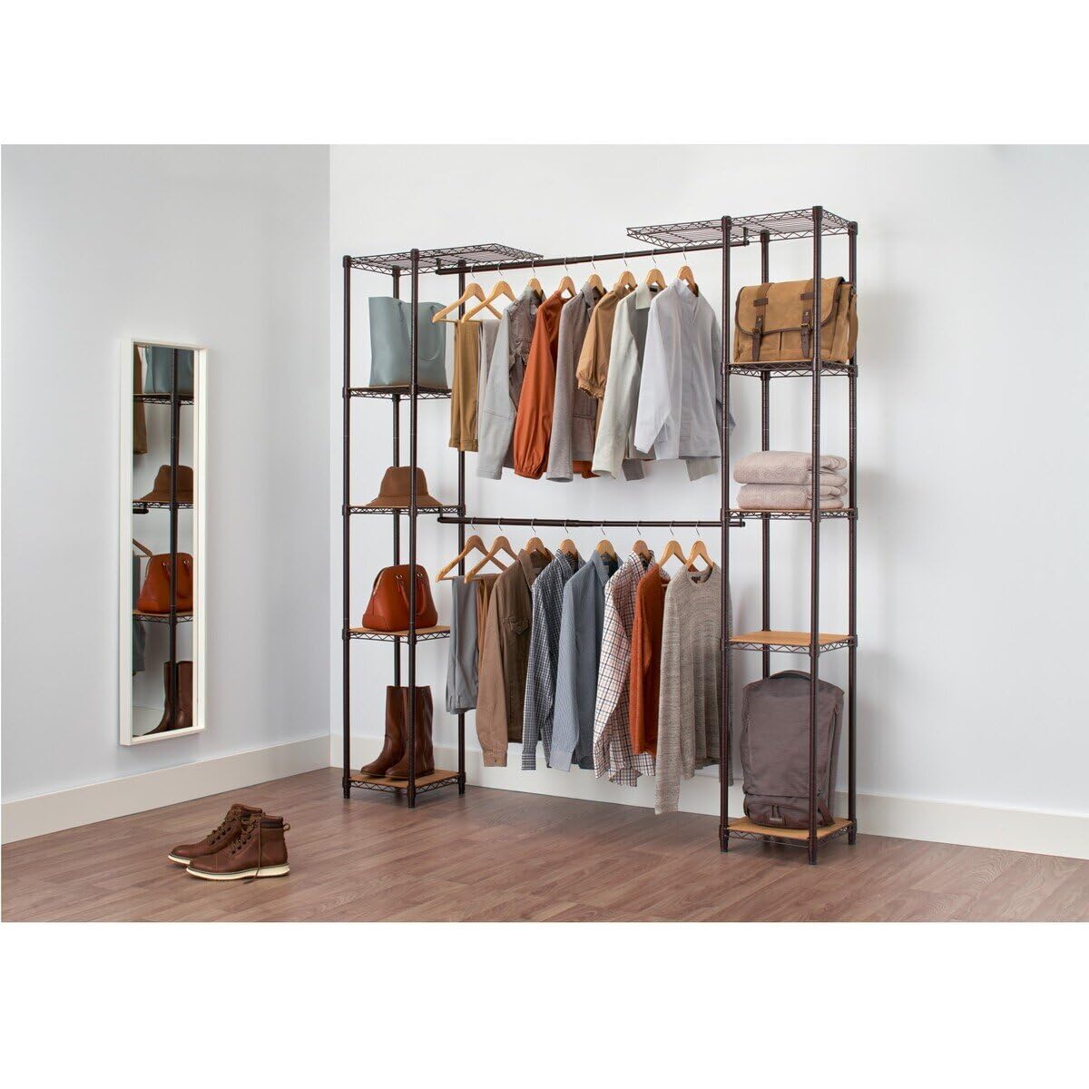 未使用　Trinity クローゼットオーガナイザー 幅調整可能 ラック 棚 未使用Trinity クローゼットオーガナイザー 幅調整可能 ラック 棚