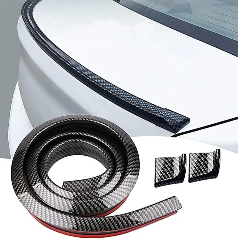 Uniwersalny 1.5M stylizacja samochodu Spoiler bagażnika samochodu zestaw wargi dachowej DIY montaż Spoiler do samochodu DIY Spojler na tylne skrzydło tylny spojler(A 4.5cmx1.5m)