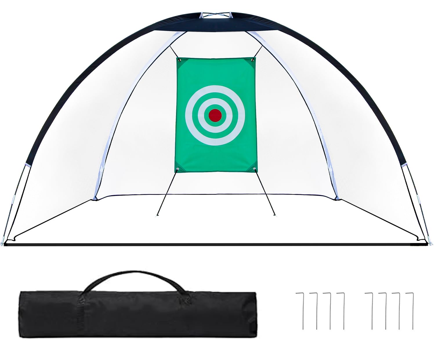 OYE Red de golf con objetivos de entrenamiento de swing y bolsa de transporte, 320 x 180 x 195 cm, red de golf con diana
