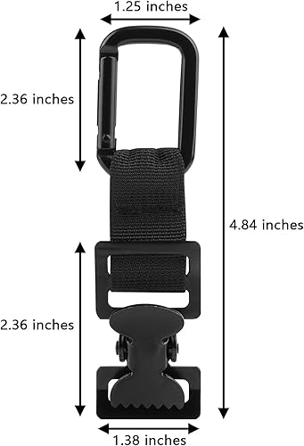 Miniatura 7 de Xxerciz Clip para guantes de golf y soporte para cinturón, guantera de seguridad de trabajo con clips de metal, mosquetón para guantes de