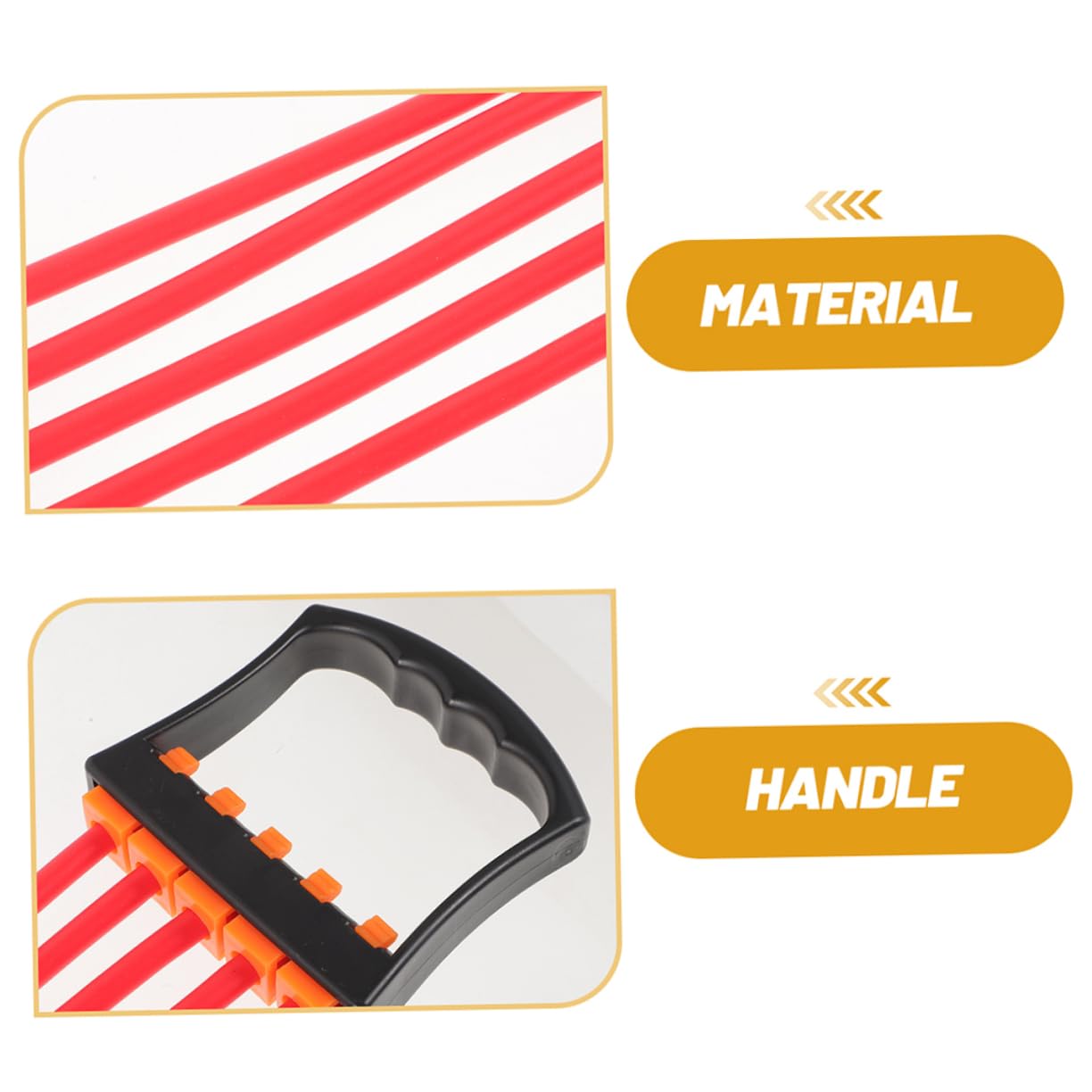 Toyvian 2 Pezzi Bande per Fitness con Maniglie Ergonomiche per Allenamenti Trazione e Muscolare Resistente e Antiscivolo per Palestra e Home Fitness