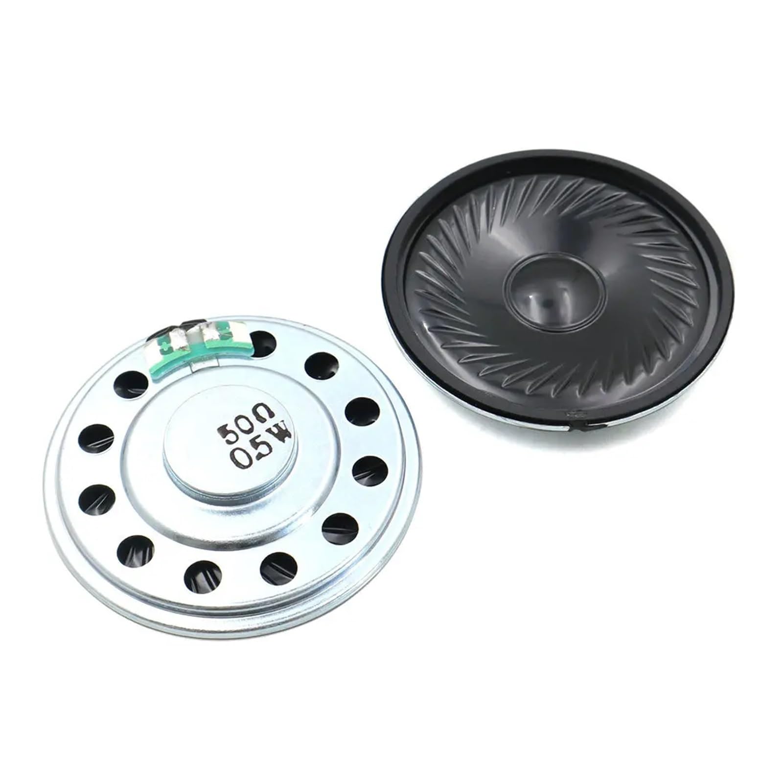 FUYUMIC 10 Pz 50MM 50R Altoparlante Magnetico da 0,5 Watt Diametro 5CM 50 Ohm 0,5W Altezza 8MM 50 * 8MM
