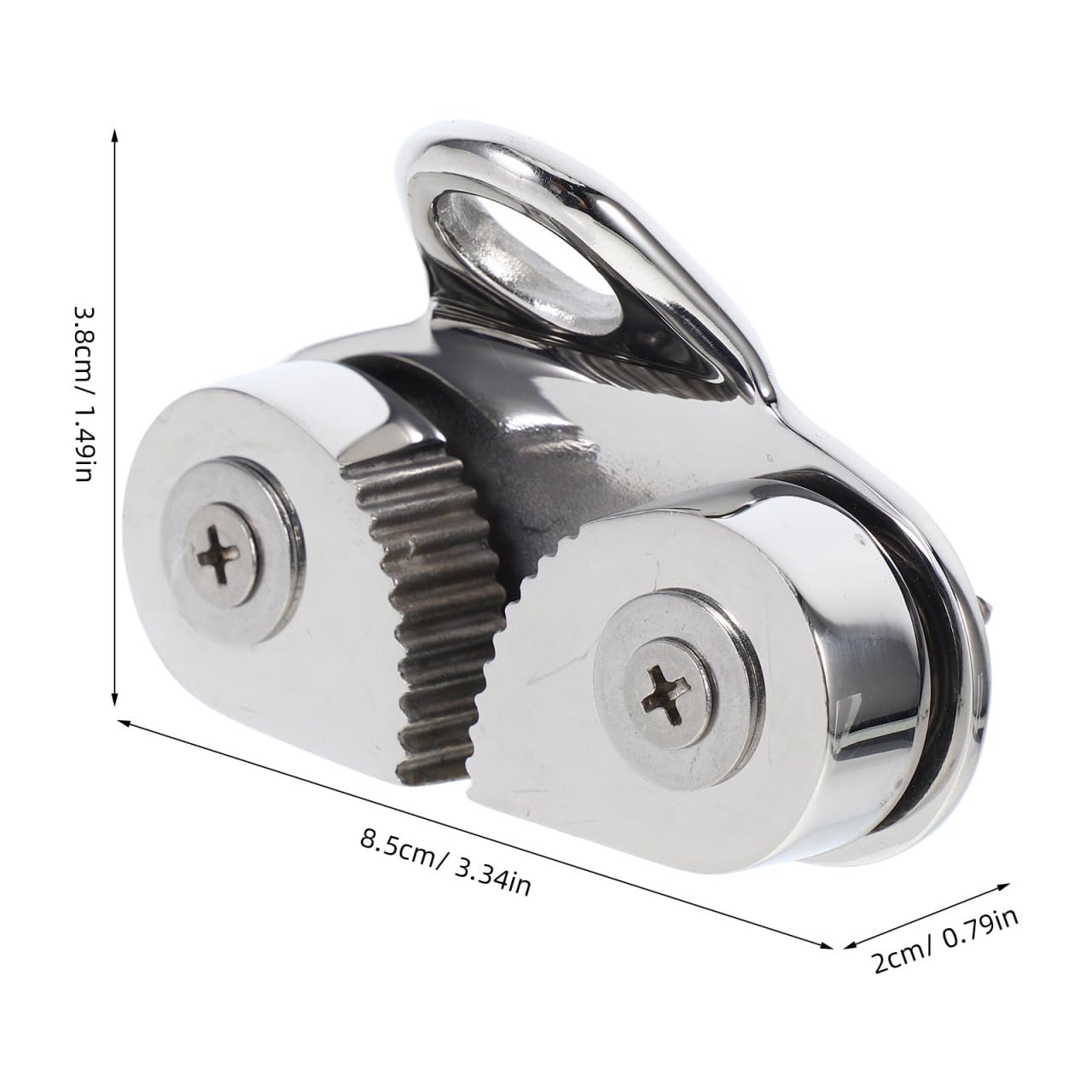 ABOOFAN Taquet avec Came Automatique Bateau en Acier Inoxydable 316 Crampon de Blocage Puissant Résistant la Corrosion pour Corde sur Canoë et Voile