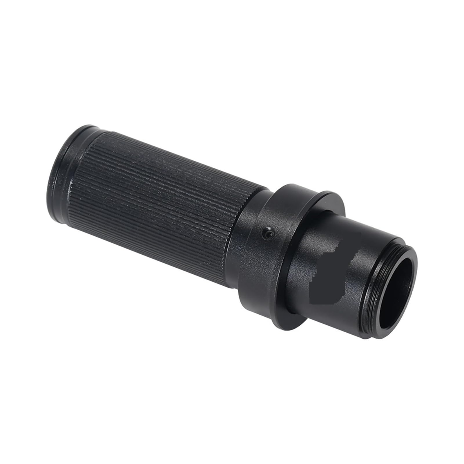 Lente de Microscopio, Lente Monocular 5X-150X Aumento Ajuste Zoom Lente de Montaje en C Cristal for cámara microscopio Industrial Lupa Ocular 28/35mm(Silver)