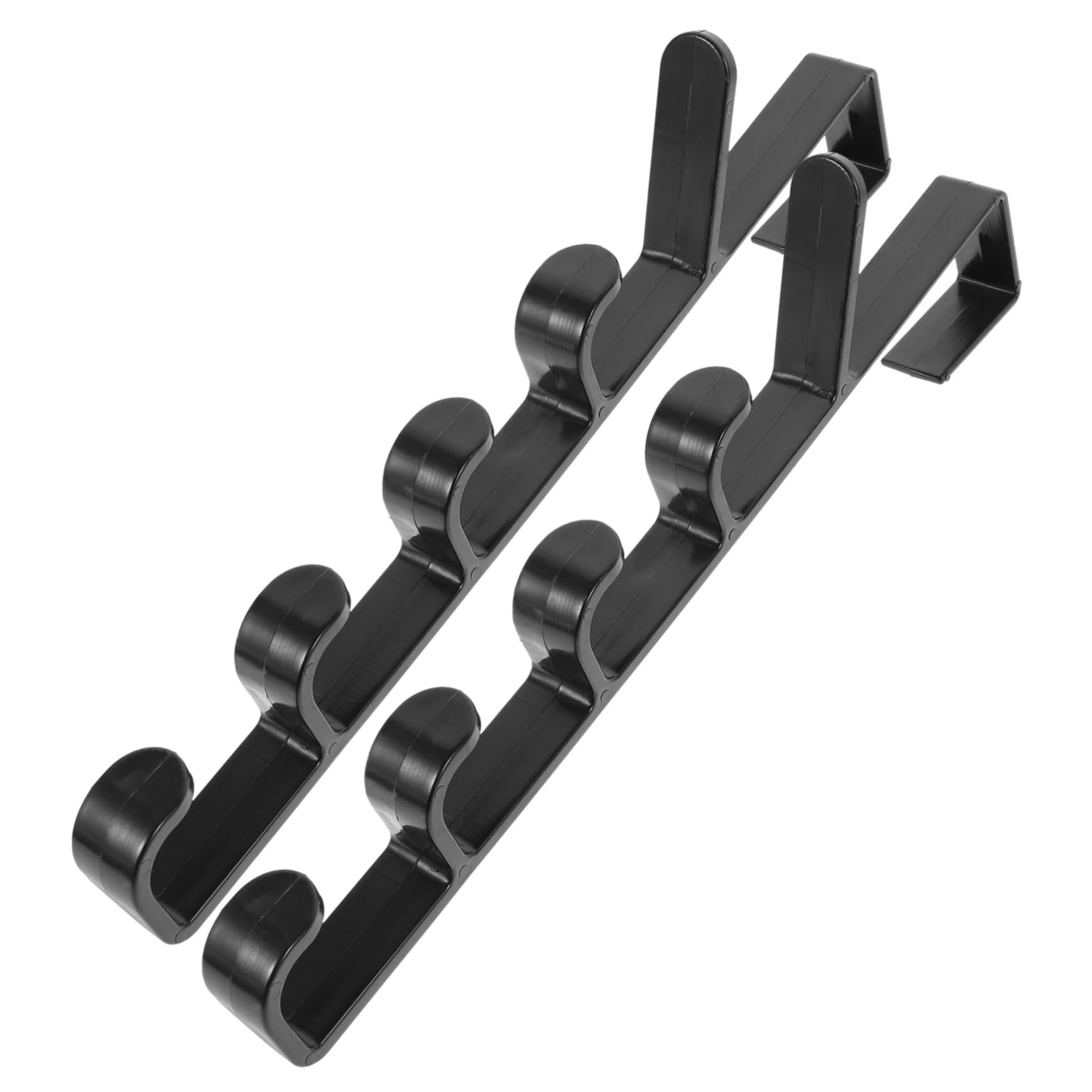 SOLUSTRE The Door Organizer 2pcs Door Back Hooks No Nail Wall Hooks for Hanging Coats Clothes Towels Abs Plastic