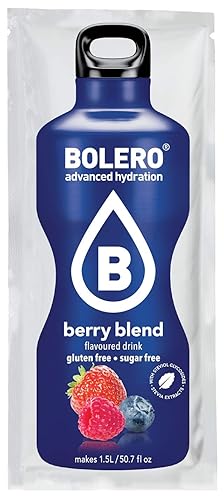 Bolero Advanced Hydration Classic Sachets, paquetes de sabor de agua sin azúcar, prácticos paquetes de mezcla de bebidas sin calorías, mezcla de