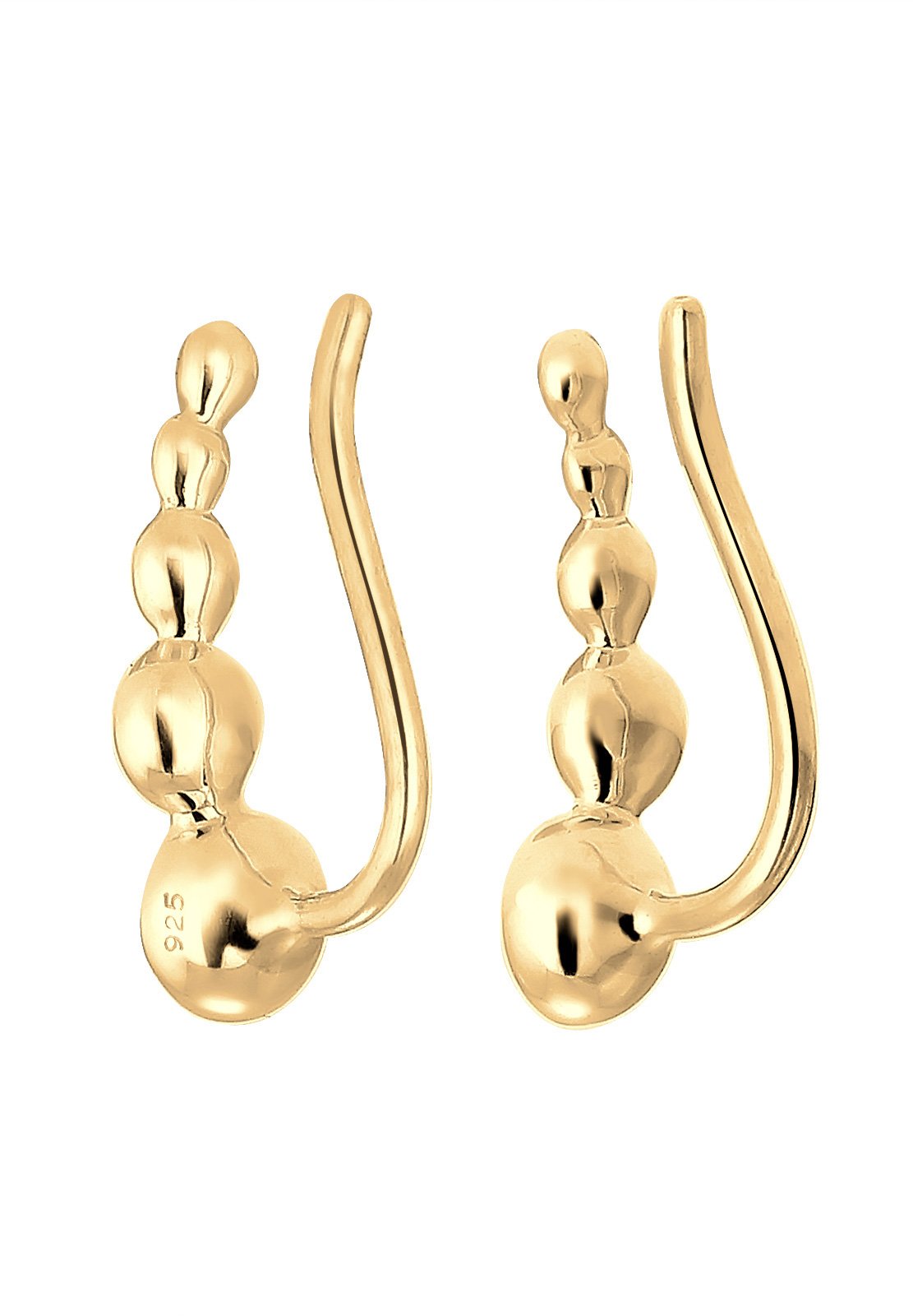 Elli Damen Ohrringe Earcuff Geo Kristalle Rosé vergoldet