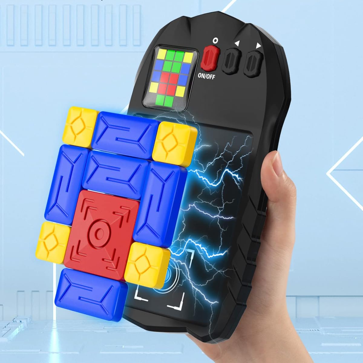 Juego de memoria con rompecabezas deslizante Huarongdao, juego de rompecabezas con pantalla, más de 500 niveles de juego de ejercicio cerebral, adecuado para adolescentes y adultos