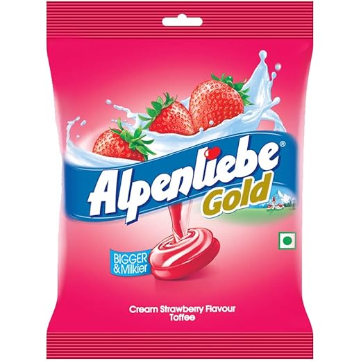 Alpenliebe Gold Strawberry Candy Pouch 297 g