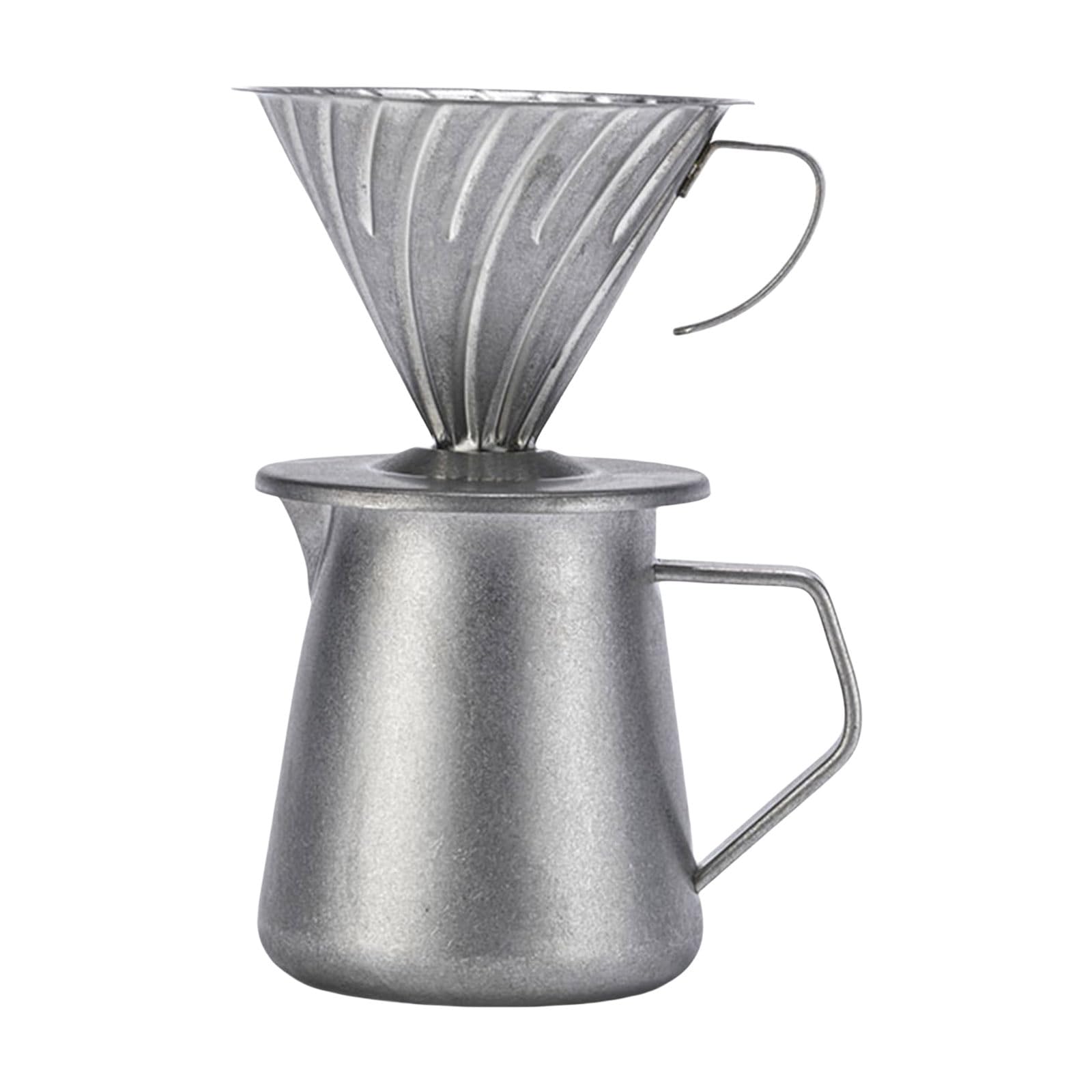 Filtro de café para verter sobre café, 600 ml, herramienta de elaboración de cerveza reutilizable