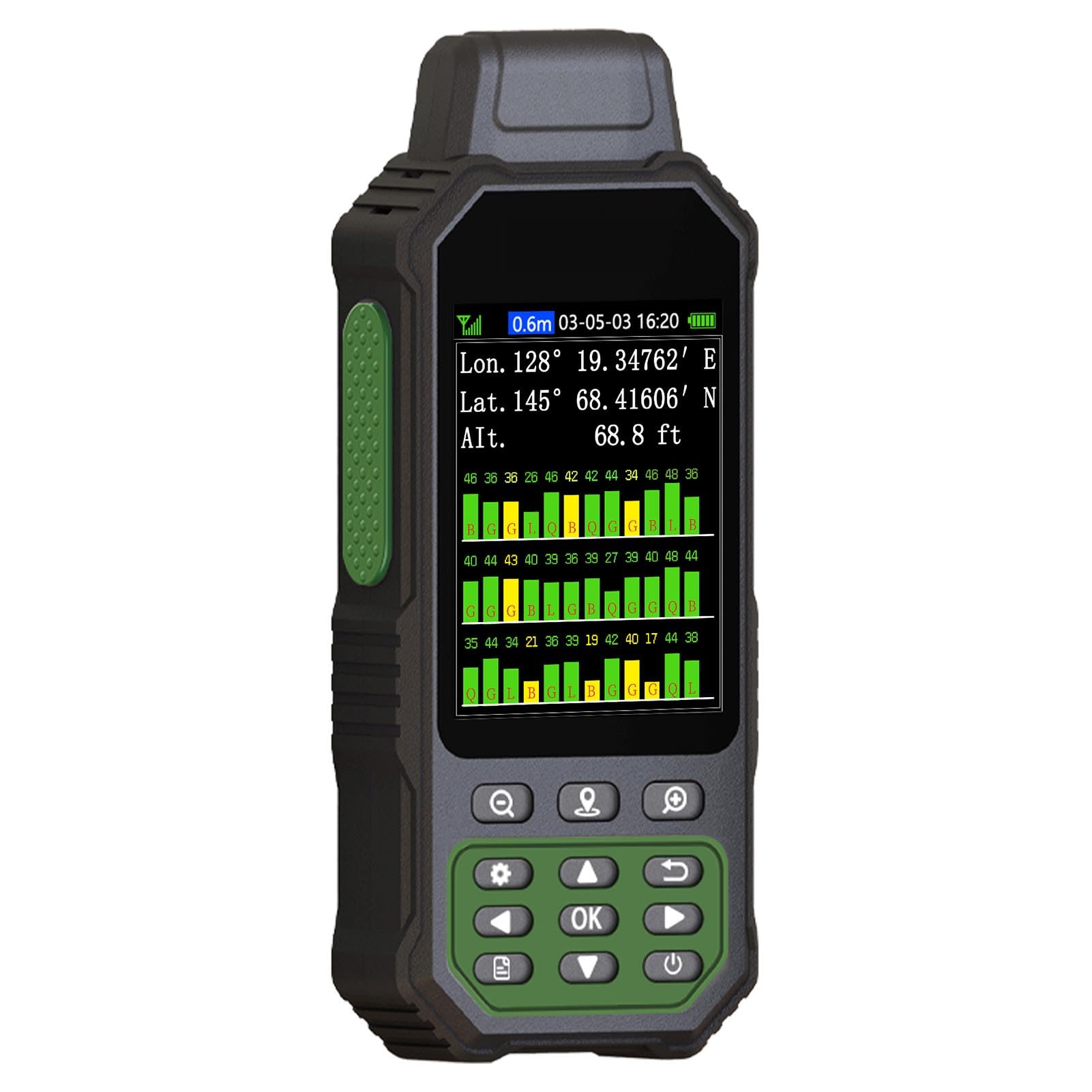FTVOGUE Compteur Terrestre GPS avec écran Couleur 3,2 Pouces, Double Prise en Charge GPS GNSS pour l'arpentage des Terres Agricoles, Outil de Mesure Précis de la Zone, Longue Durée de Vie de la