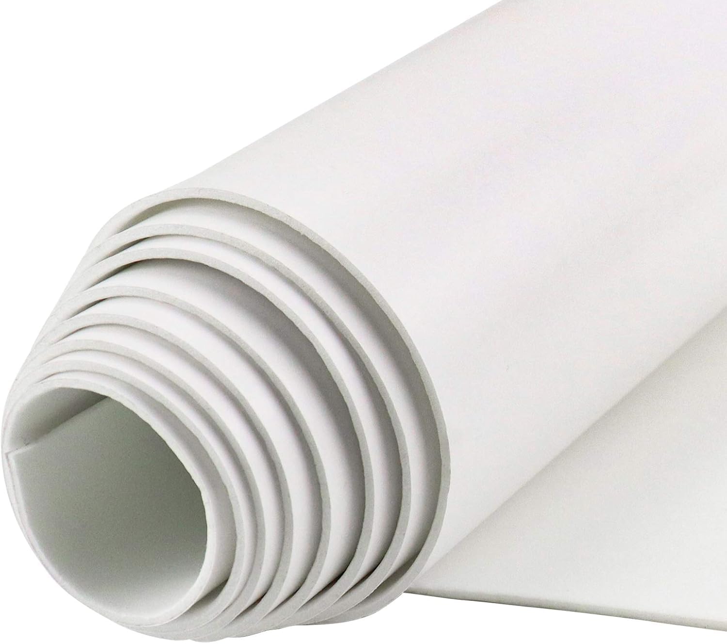 Storystore Self Adhesive Foam Roll 300mm(W) x 1.5mm(T) x 3m(L) High Density Foam Sheet with Adhesive Backing, Furniture Pads Floor Protectors, Anti-Scratch, Non Slip (White)