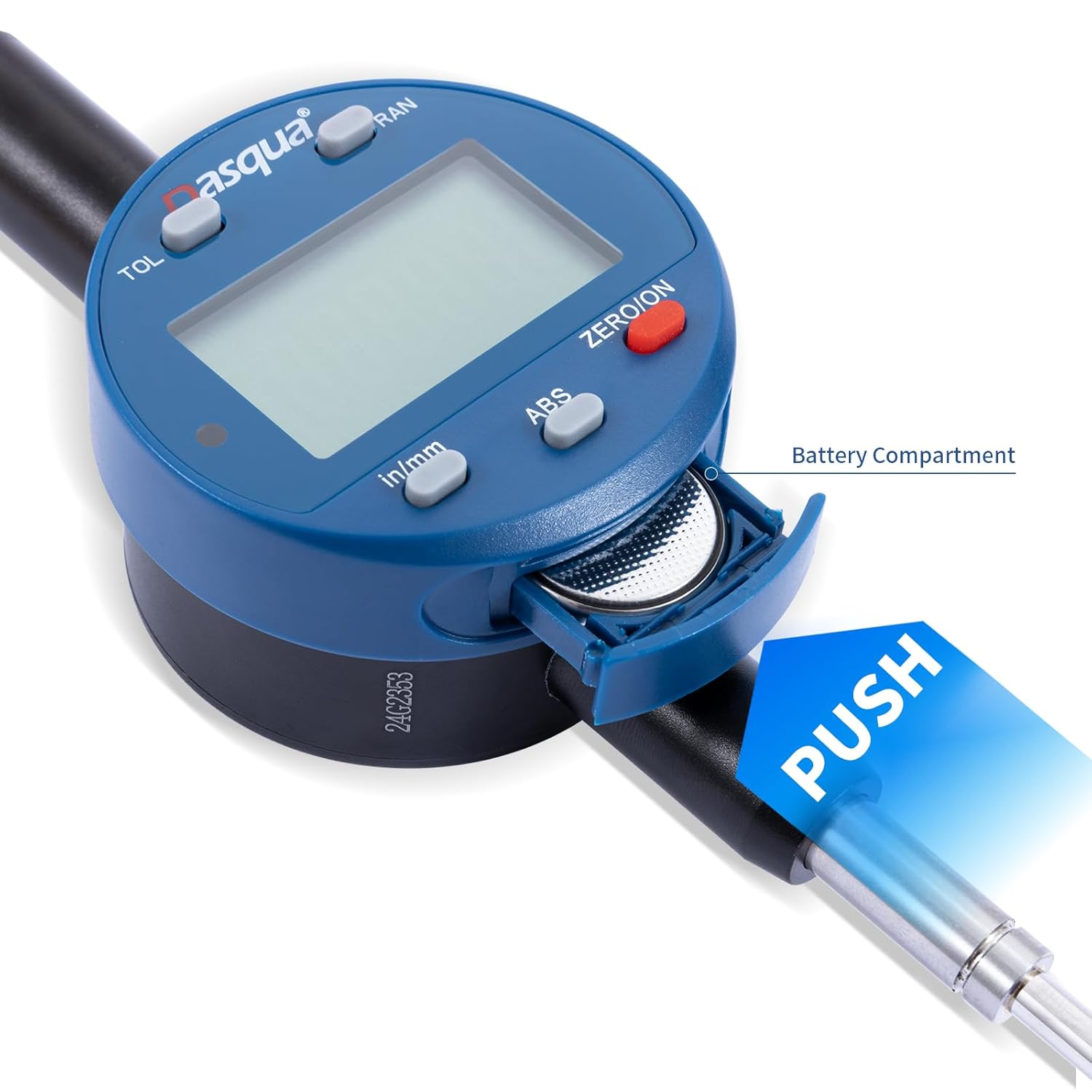 Dasqua Industrial Dial Digital Indicator,0-25.4/0-1.0"