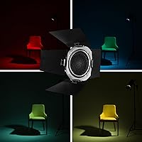 Vista 5 de Godox Kit de 3 luces estroboscópicas E300 de 300 W, con disparador de flash Godox FT-16, estroboscópicos de iluminación fotográfica, caja