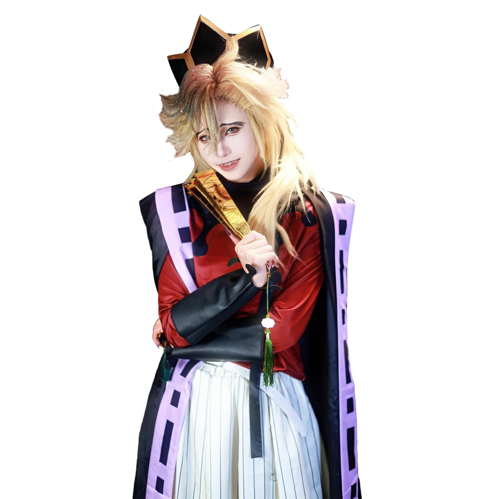 LTAKK Douma Cosplay Costume Douma Kimono Uniform Full Set Dress Up Halloween Carnival Party XXL โ image 1