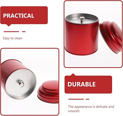 Miniatura 4 de COHEALI Botes herméticos de caramelo, 3 piezas, latas de té de hojas sueltas, botes de velas perfumadas, paquetes de envoltura de regalos,