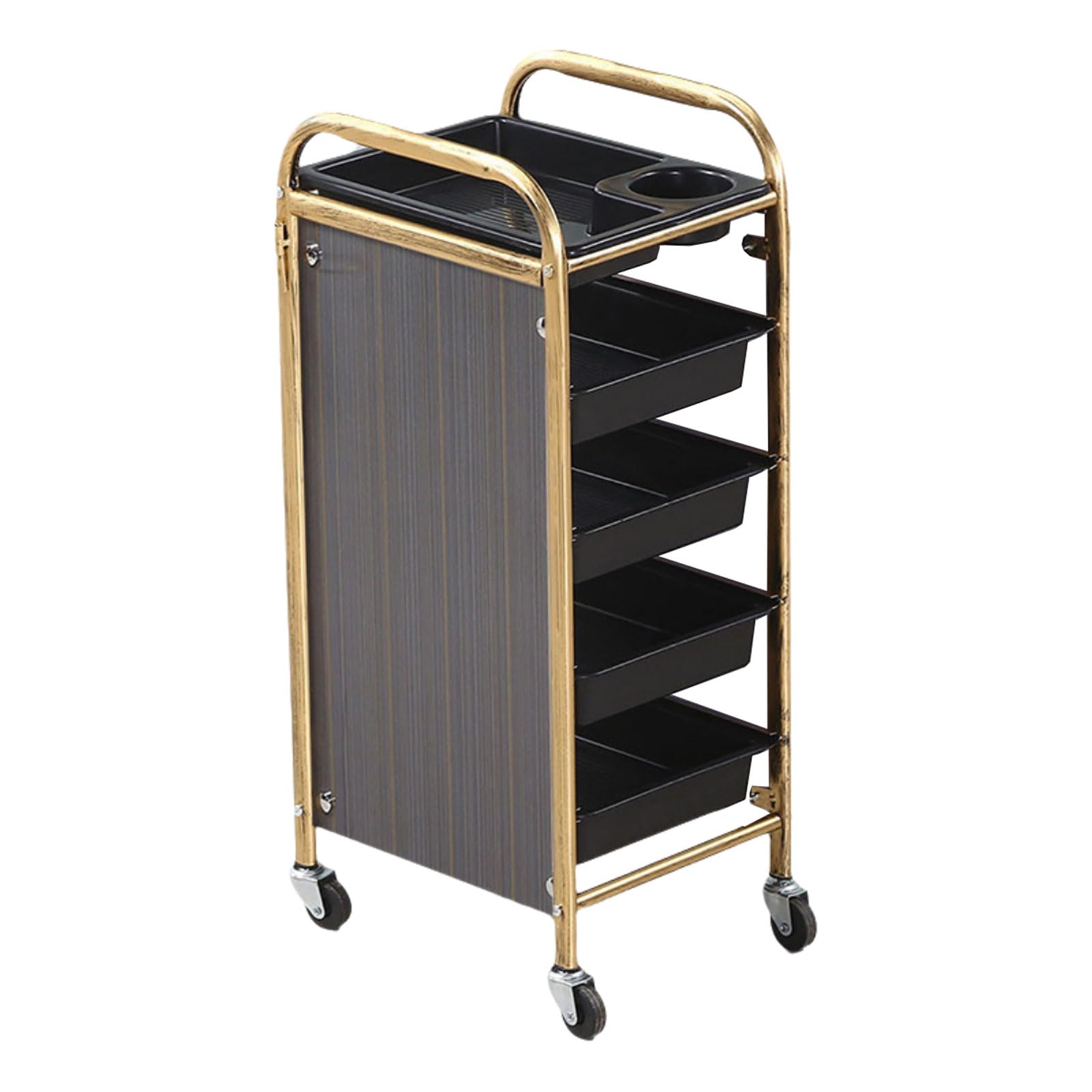 Carro De PeluqueríA,Carrito De Bandeja De SalóN,Carrito Peluqueria,Carrito Auxiliar con Ruedas,Carro Peluqueria Profesional,con Cajones,Carrito De Servicio,para Cabello Belleza