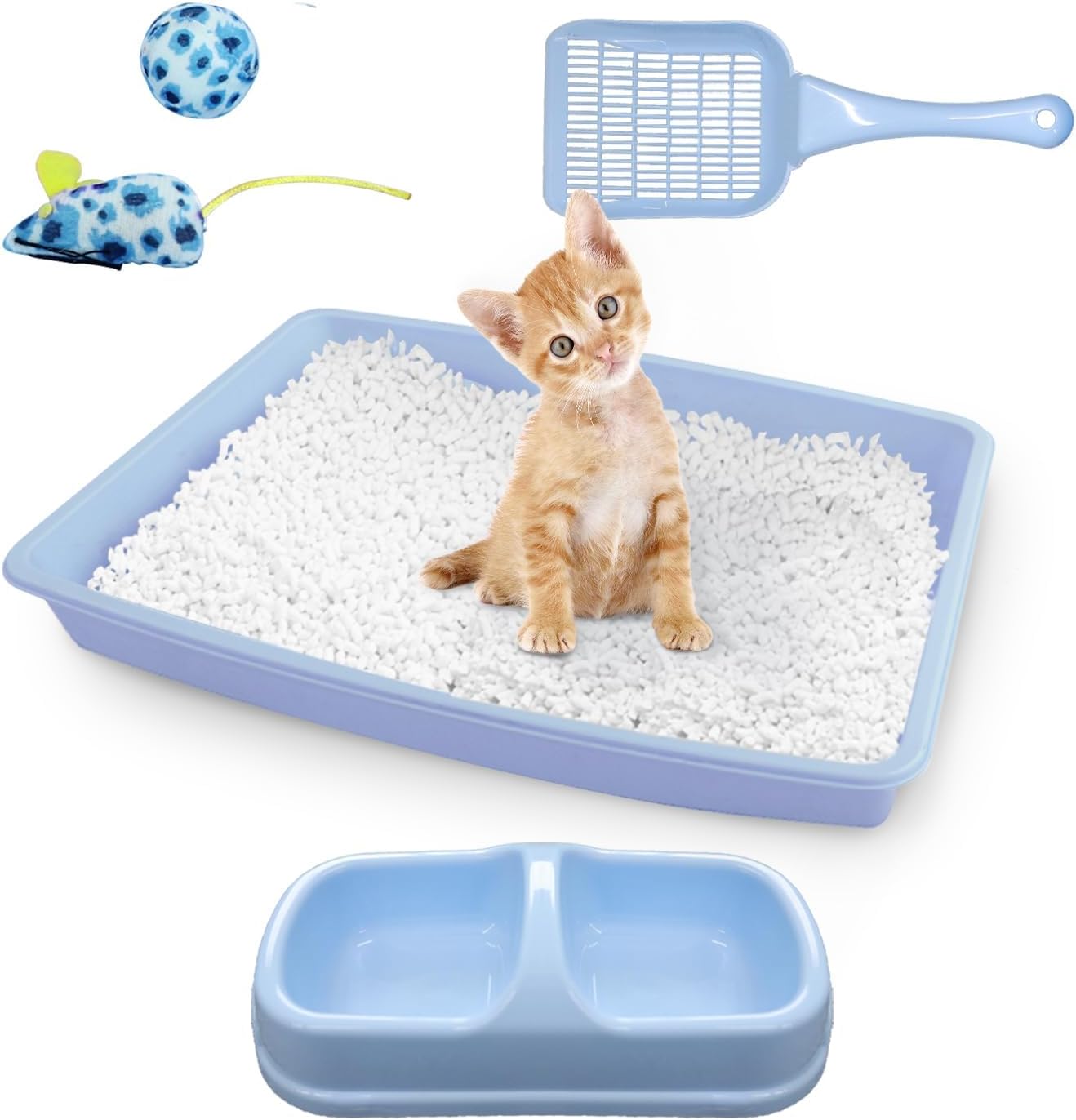Set pequeño de arenero para gatos PAWISE miniatura 1