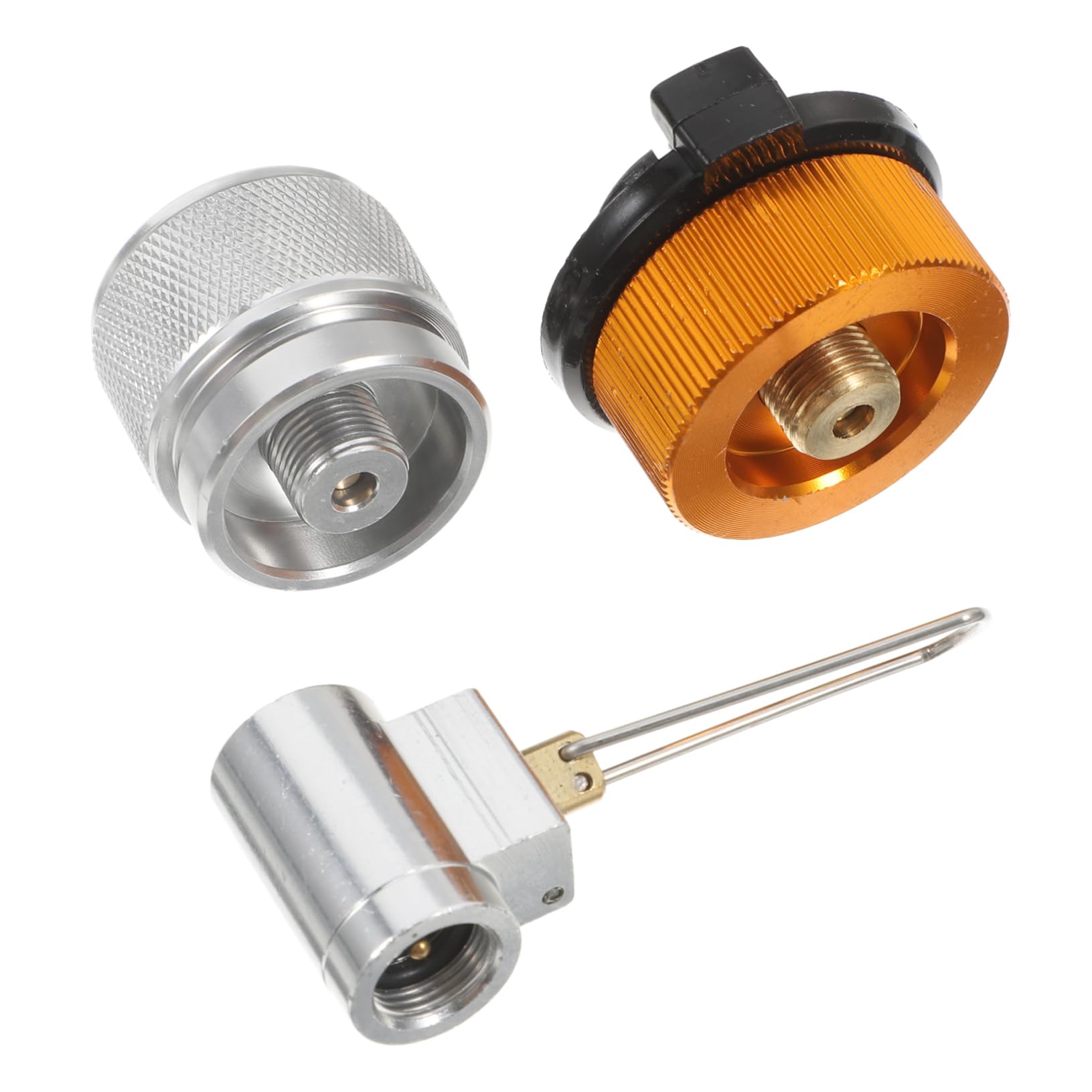 ORFOFE Safe Stove Refill Set Leakproof Canister Shifter Adapter Outdoor Gas Refill Valve for Camping Gear