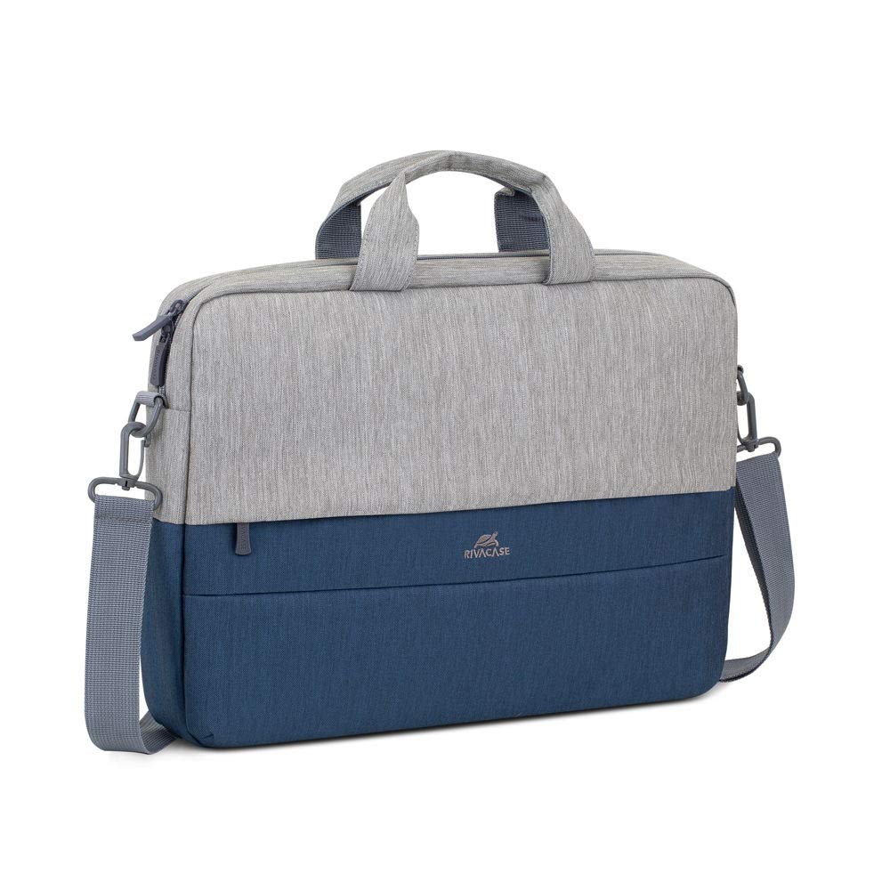 RIVACASE 7532 Grey/blue Prater Maletín 15,6" gris-
