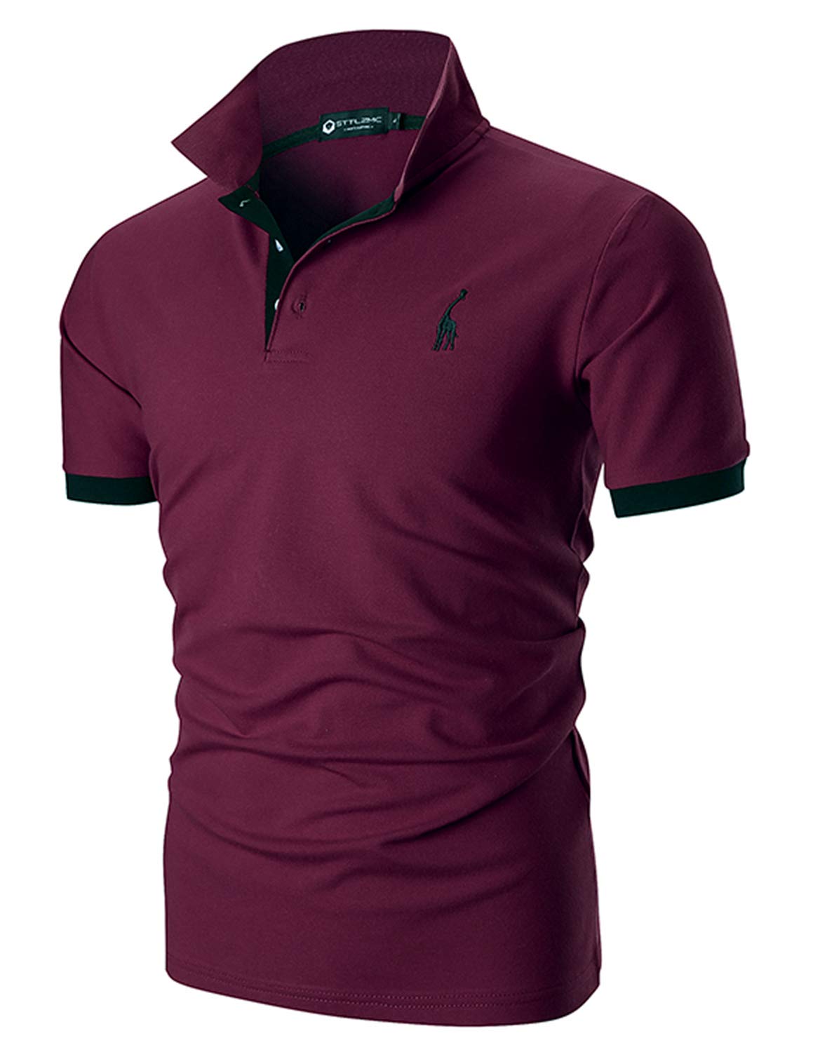 STTLZMC Polo Uomo Manica Corta Basic Tennis T-Shirt Casual Gentiluomo Poloshirt Cotone