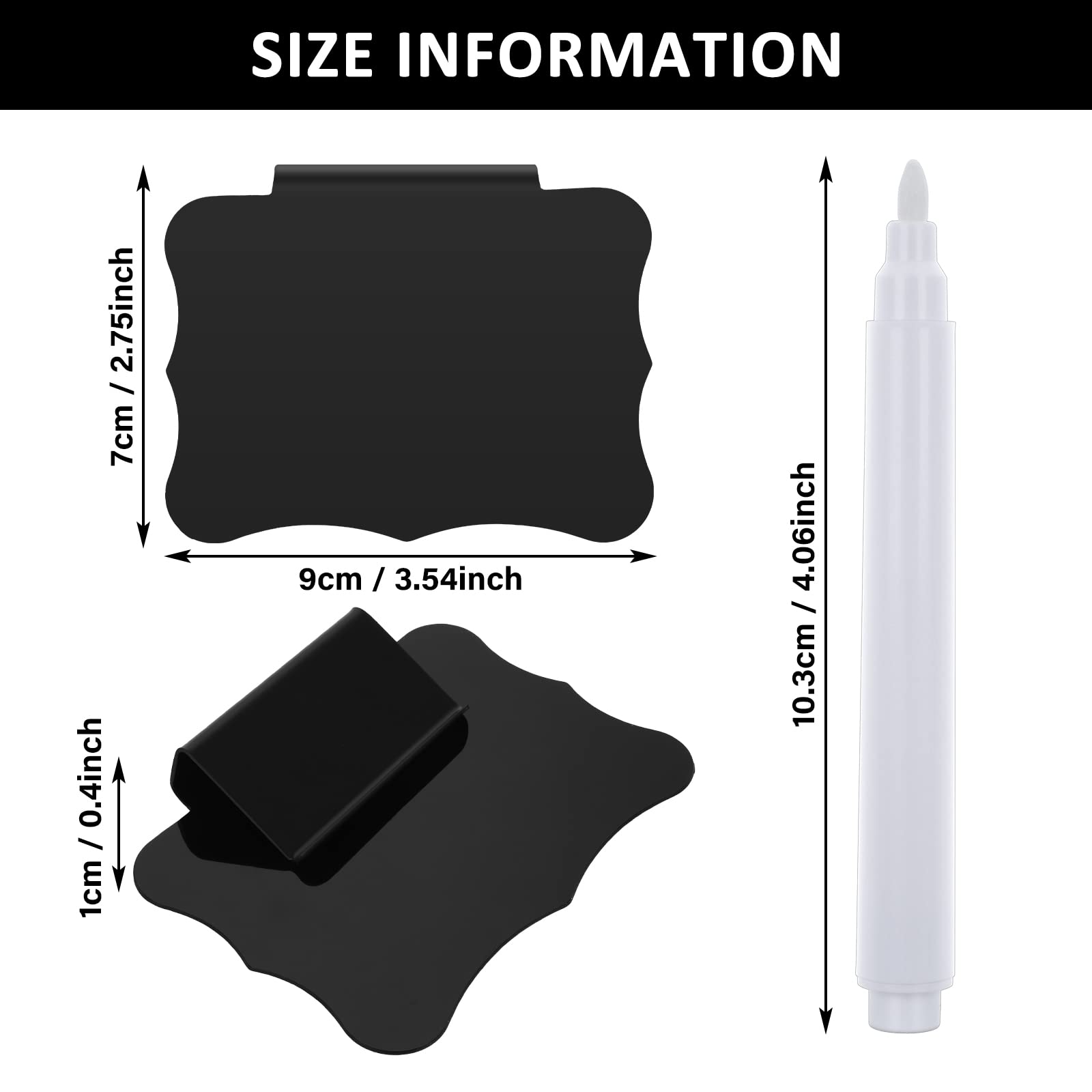 20 Pcs Slate Plant Tags, Mini Chalkboard Labels Mini Chalkboard Garden