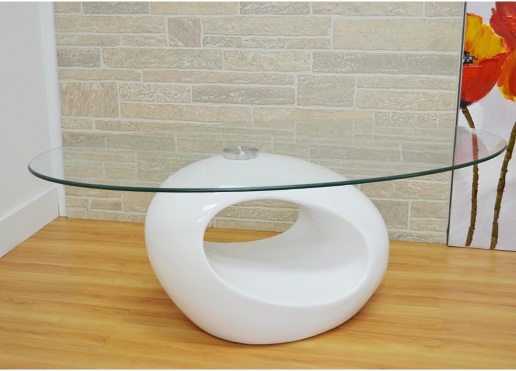 Modern Glossy White Coffee Table