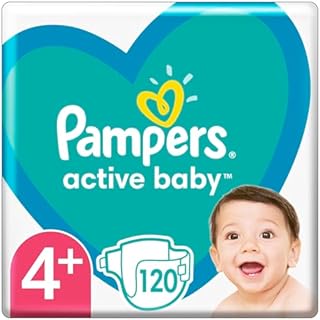 Pampers Pieluchy Rozmiar 2 (4-8 kg), Active Baby Pieluszki, 228 Sztuk, Miesięczne Opakowanie, Ochrona Przed Przeciekaniem Przez Całą Dobę