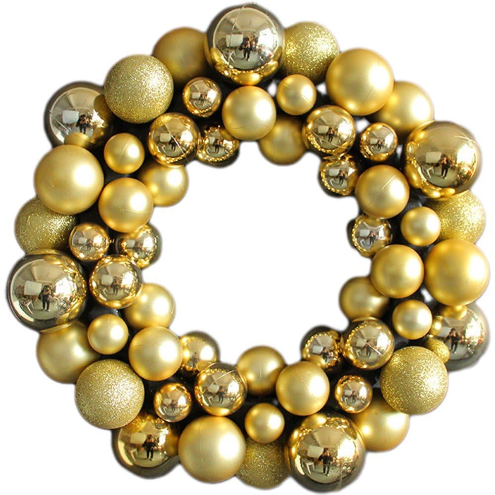 Couronnes de fenêtre de Noël de boules suspendues pour mariage et fête