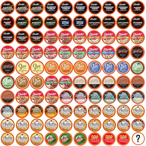 Two Rivers Coffee Pods Compatible with K Cup Brewers Including 2.0, Assorted Flavored Coffee 100 Count
