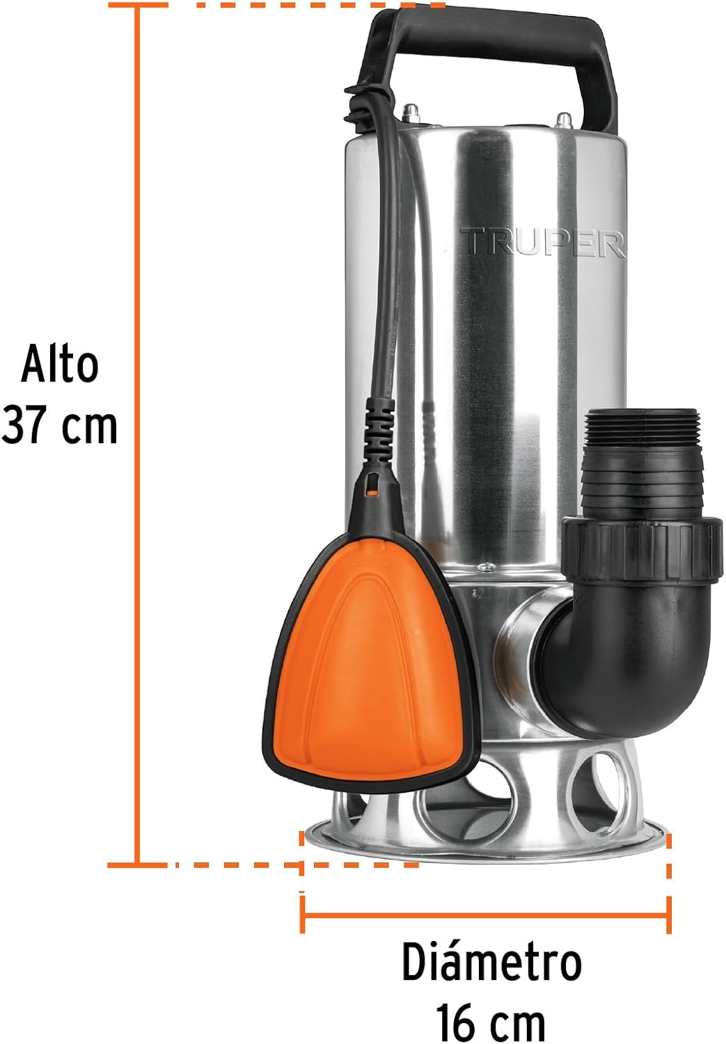 TRUPER BOS-1-1/2SM Heavy Duty Submersible Dirty Water Pumps 1 1/2Hp (1100 w)