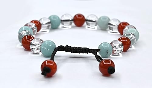 Miniatura 213 de Natural Healing Crystal Bracelet for Women - Mens Bracelet Energy Balancing Gemstones Set - Adjustable Stone Bead Bracelet for Men and Women - Anger
