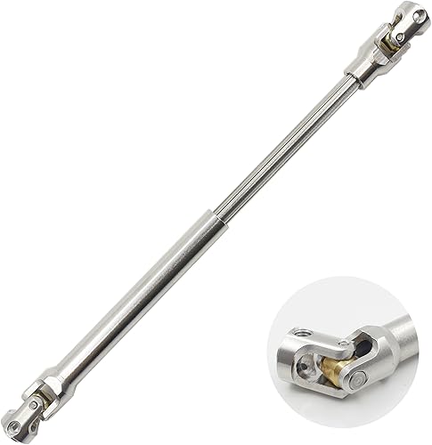 Eje de transmisión de acero inoxidable resistente para 110 RC Car Crawler Axial SCX10 90046 AXI03007 TRX4 Redcat Gen8 (4.764-6.890 in)