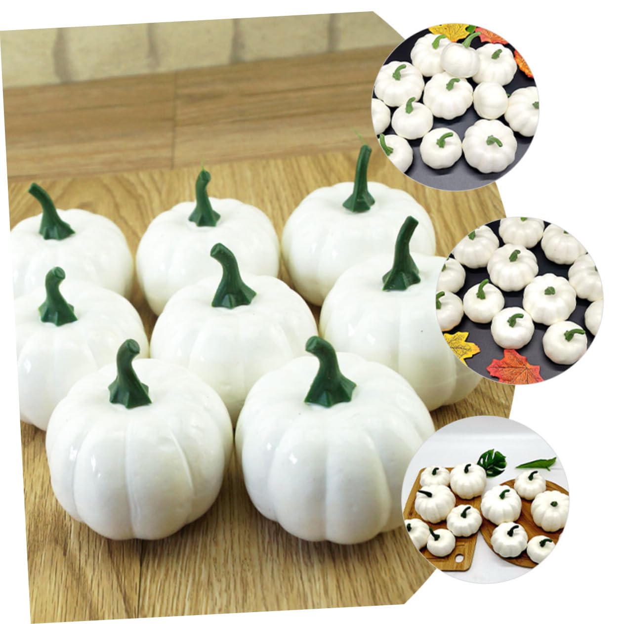 Garneck 24pezzi Decorazioni Zucche Simulazione Per Halloween e Ringraziamento Festivi Per e Realistici e Decorativi