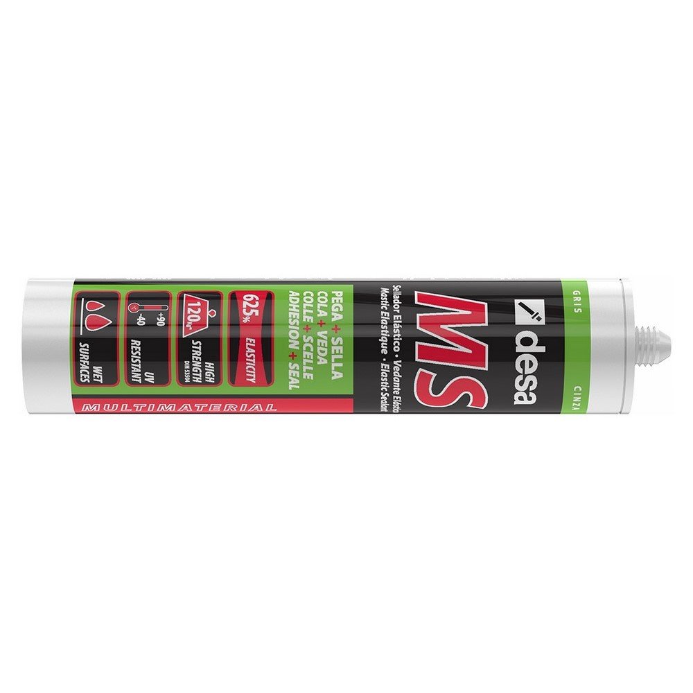 Desa 81911005 Adhesive and sealant Polymer ms-Pro Grey 310 ml-Pack of 12 ud
