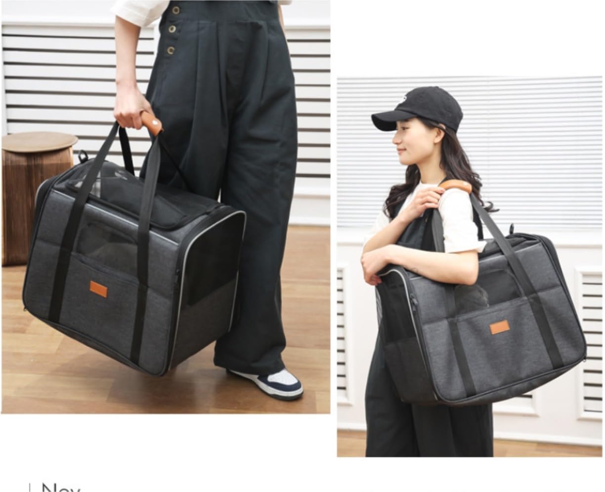 Bolsa de Viaje para Mascotas, Transportín Para Mascotas, Jaula Para Gatos Al Aire Libre, Mochila Expandible Para Viajar, Mochila De Malla, Mochila Transparente Grande, Transportador Para Gatos Viajes