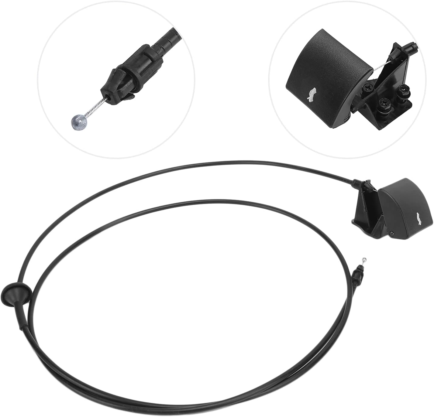 Front Hood Release Cable with Handle 55394495AB Replacement 2005‑2010, Convenient Installation Kit for Car Maintenance