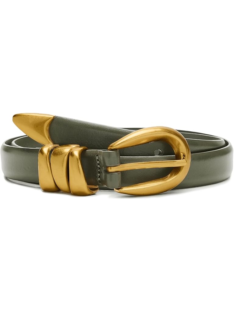 Olive Madewell Triple Metal Keeper Belt