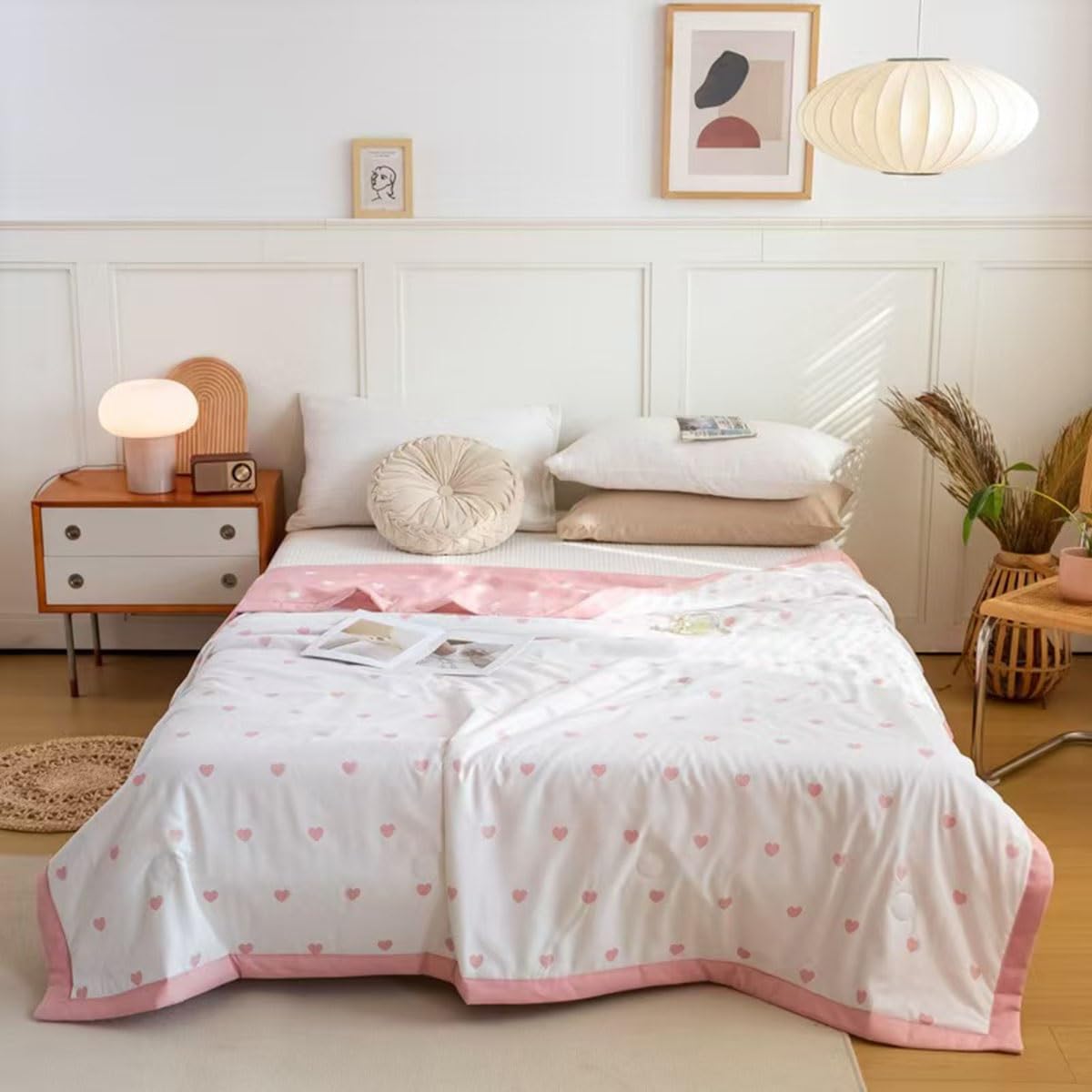 SYXMPFRHO Quilted Blanket Single Double King Size Summer Quilt Microfibre Coverless Duvet All Seasons Cool Summer Duvet Comforter Sofa Bed Cover for All Season Machine Washable(G,150x200cm)