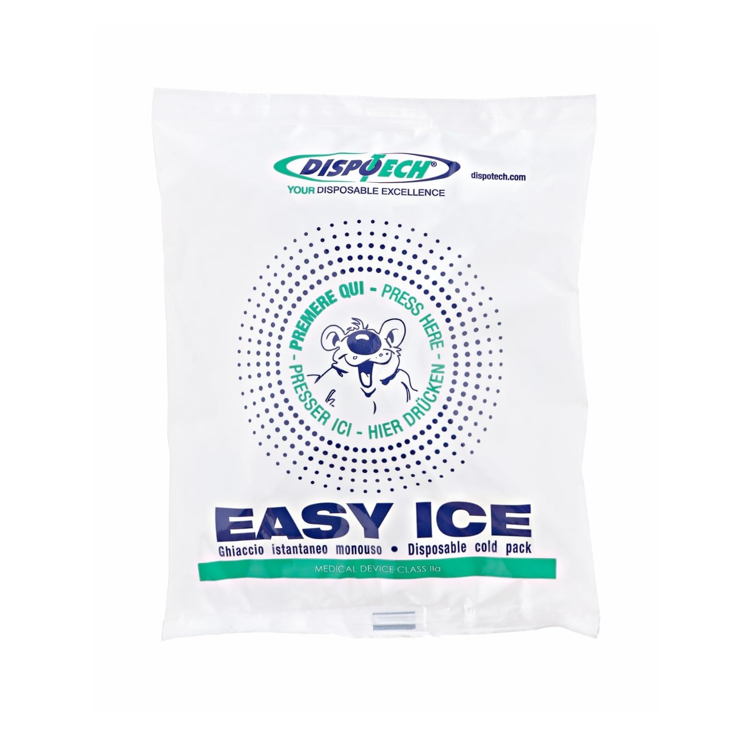 DISPOTECH - Ghiaccio Istantaneo monouso, Busta in PE - 4 Box 25pz, 100 unità - EASY ICE 14 x 18