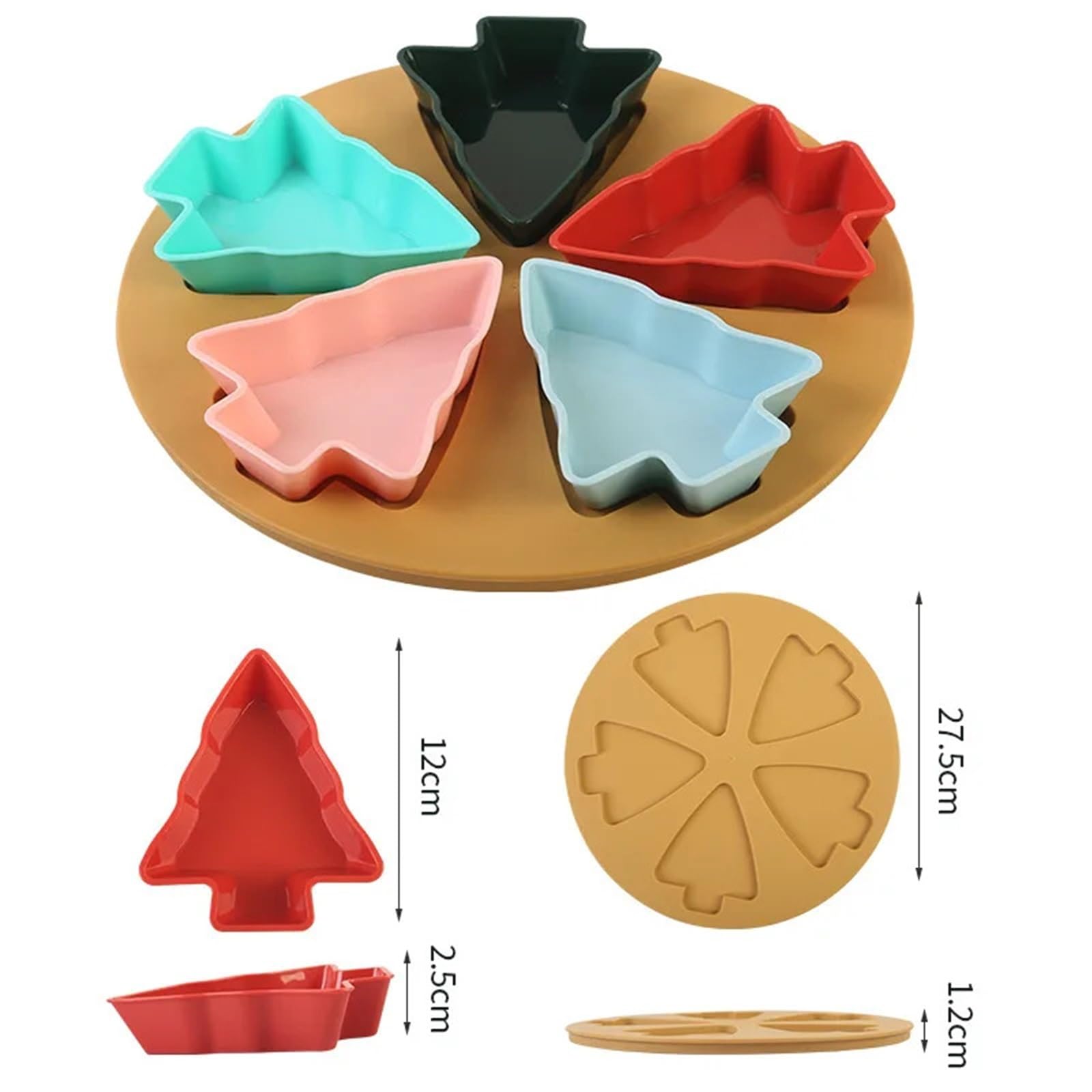 Plato de fruta árbol, plato dividido, seca for el hogar para Almacenar Nueces