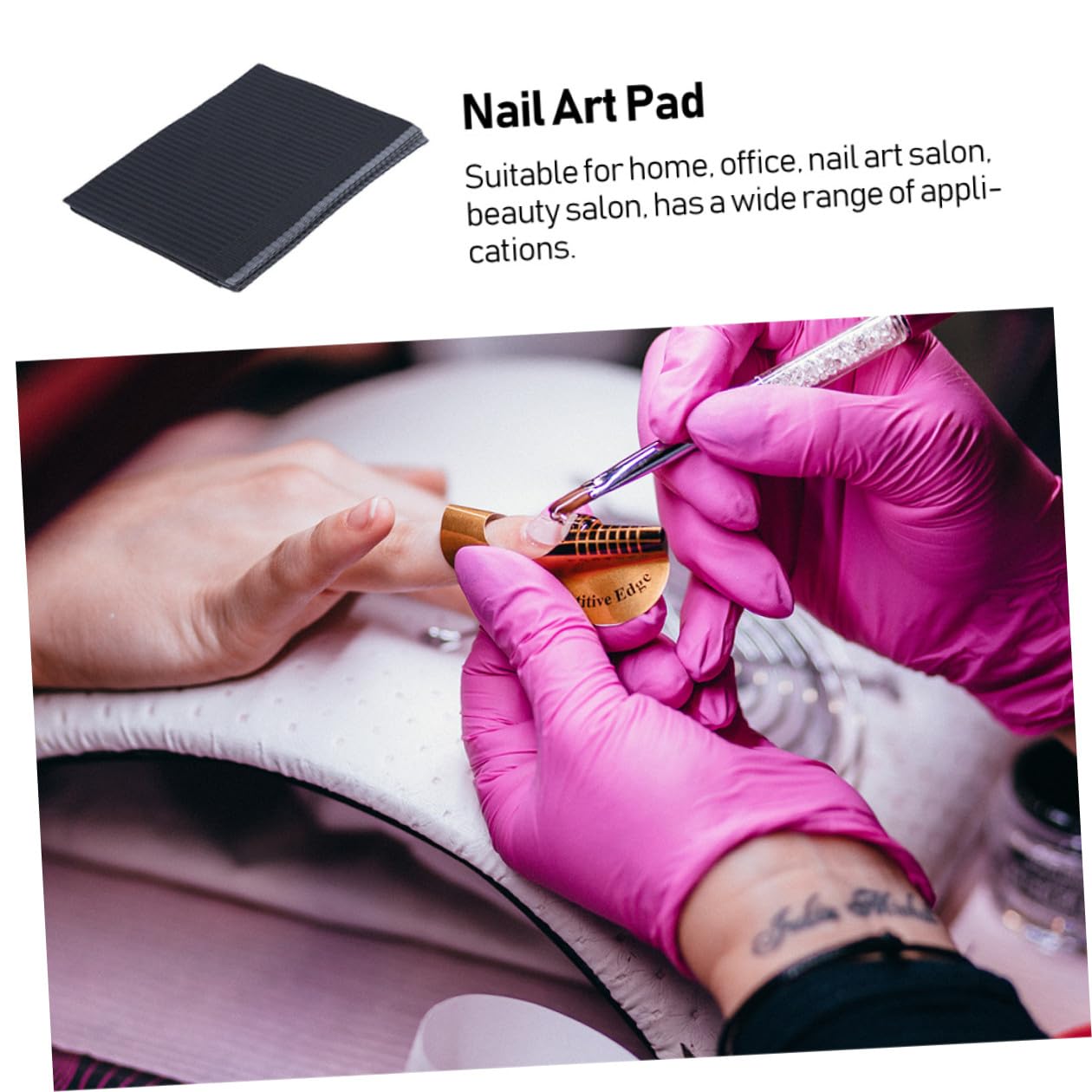 ABOOFAN Tovaglia Monouso per Nail Art in Carta Assorbente Spessa, Set da 125 Pezzi per Saloni di Bellezza, Pedicure e Manicure Professionali, Tappetino da Scrivania Usa e Getta