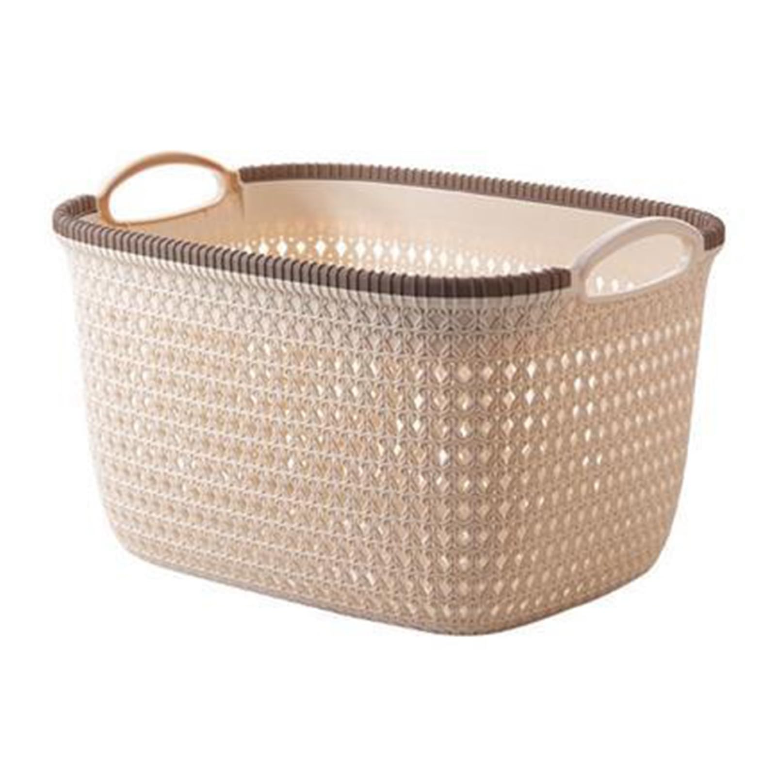 Extra Large Imitation Rattan Storage Basket, Portable Clothing Storage Basket, Bathroom Dirty Clothes Basket, Snacks Load Toy Storage Basket