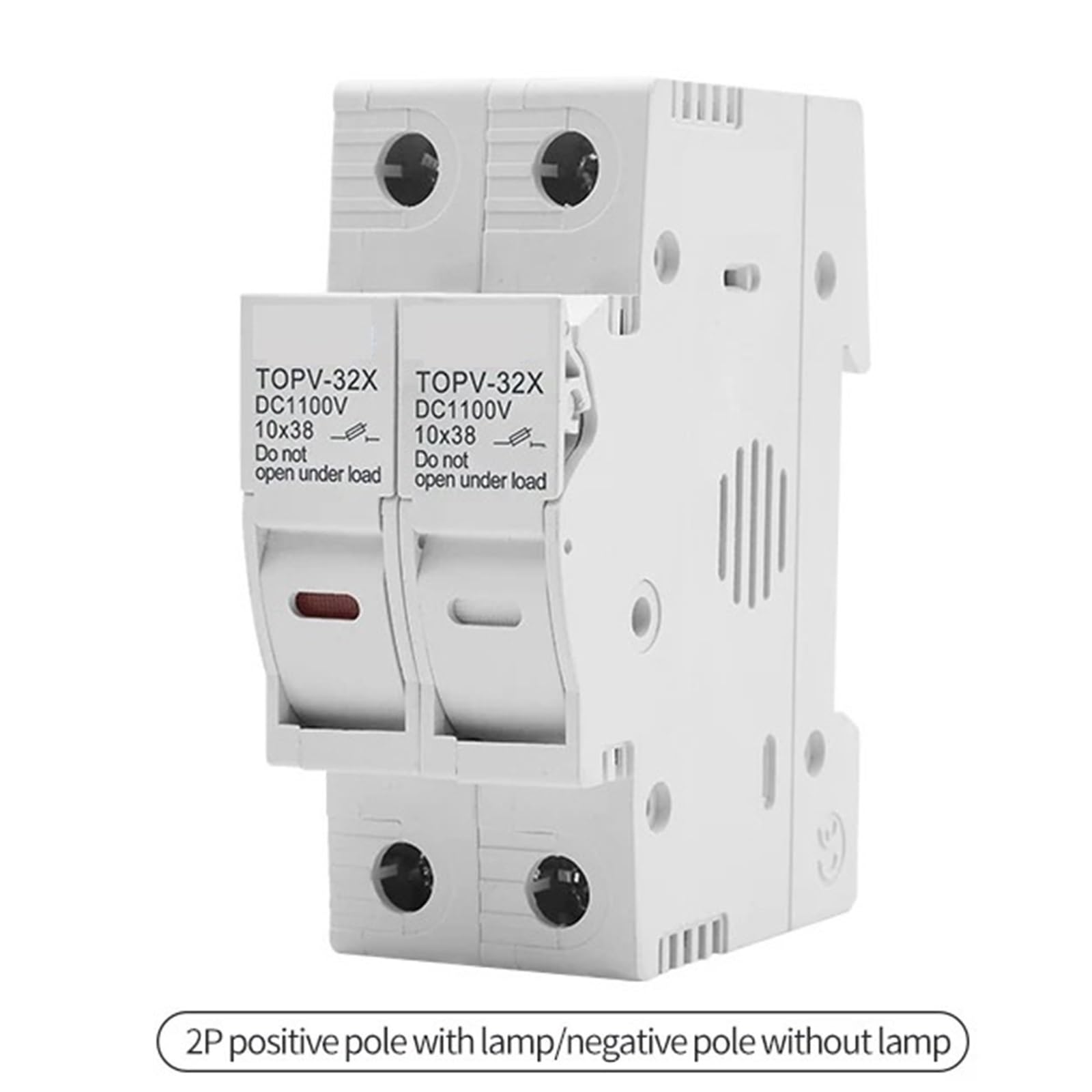 TOPV-32X 1P 2P 3P 4P 1100 V DC Portafusibile 10 * 38mm Ad Alta Tensione PV TOPV-32X Base Sistema Fotovoltaico Protezione di Protezione gPV