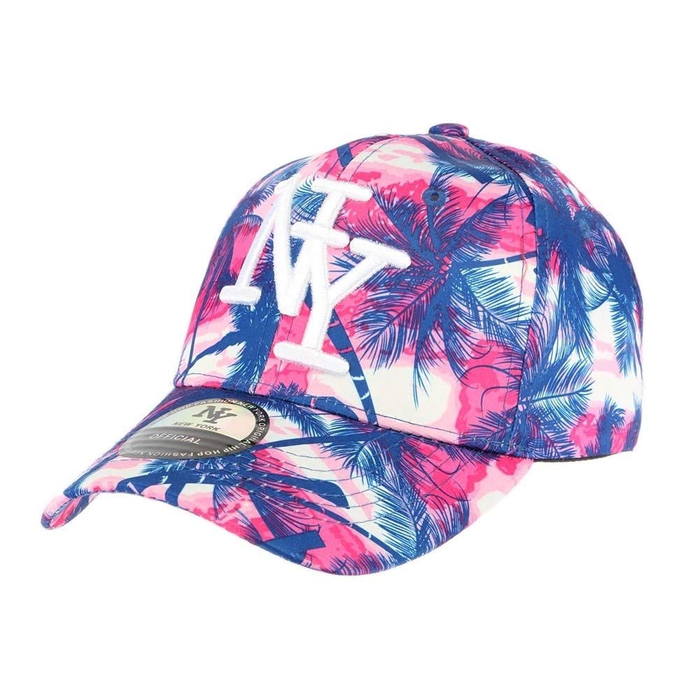 Hip Hop Honour Casquette Baseball Enfant Rose et Bleu Tropical 7 à 12 Ans - Taille: Taille Unique - Couleur: Rose - Fille